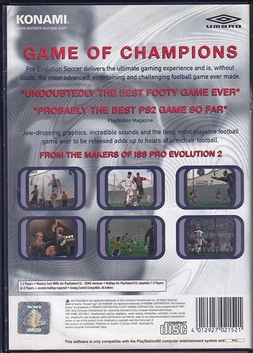 Pro Evolution Soccer - PS2 (B Grade) (Genbrug)